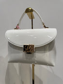 Borsa a mano LESLIE VERNICE - MILK - LABEL ROSE