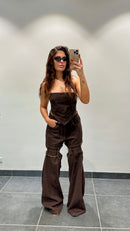 COORDINATO TEXAS MARRONE