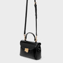 Borsa a mano LESLIE VERNICE - BLACKBERRY - LABEL ROSE