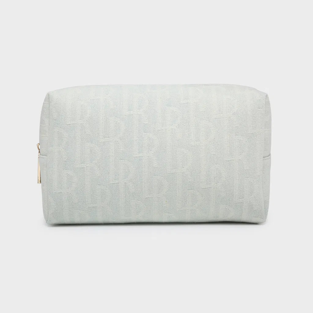 BEAUTY CASE in denim – AZZURRO