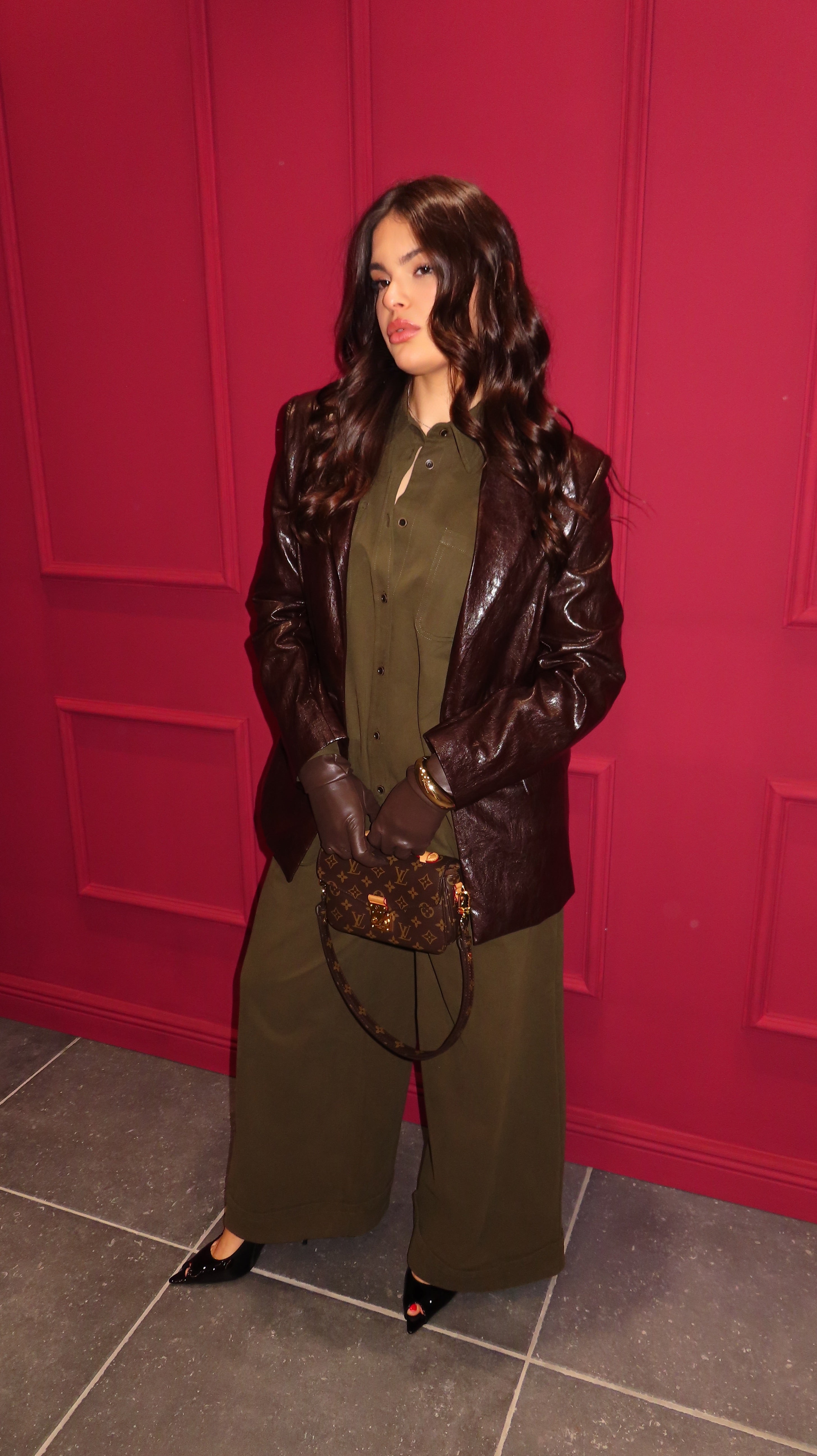BLAZER ECOPELLE SEMILUCIDO MARRONE BY LUMINA