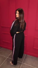 COORDINATO TUTA STRIPES NERA