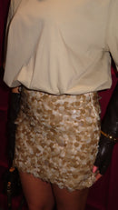 GONNA PAILLETTES DEBBY BEIGE