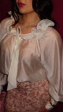CAMICIA VELATA H8033 BIANCA